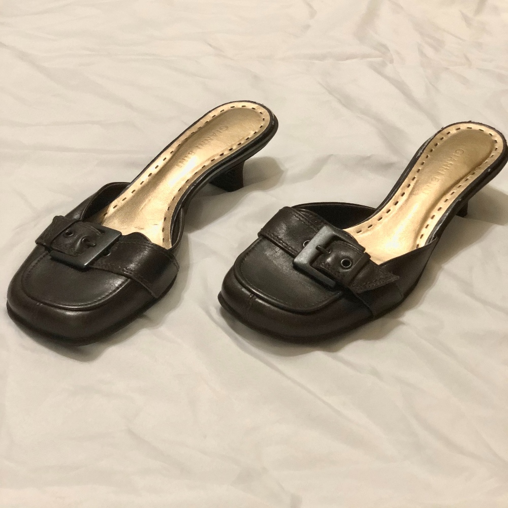 Gianni Bini Brown Leather Sandal 6.5M